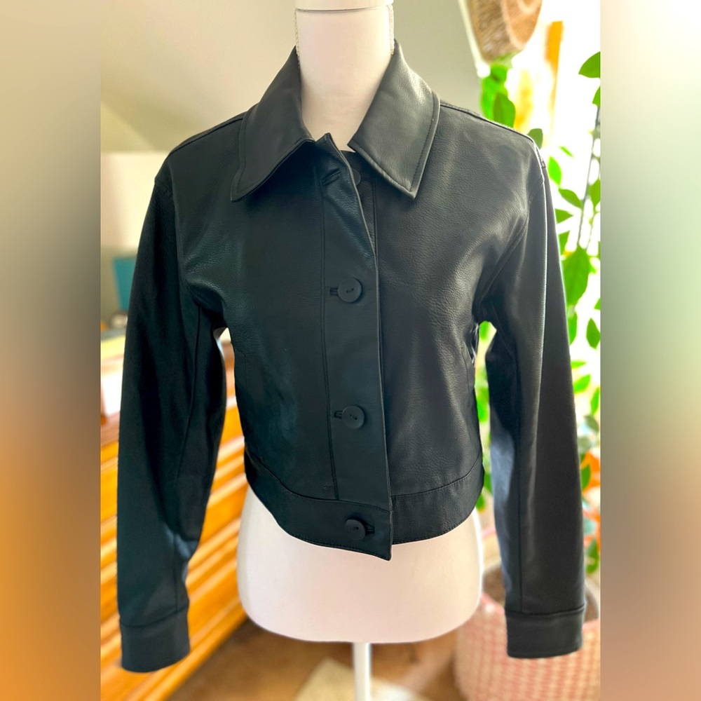 Urban Outfitters faux leather jacket